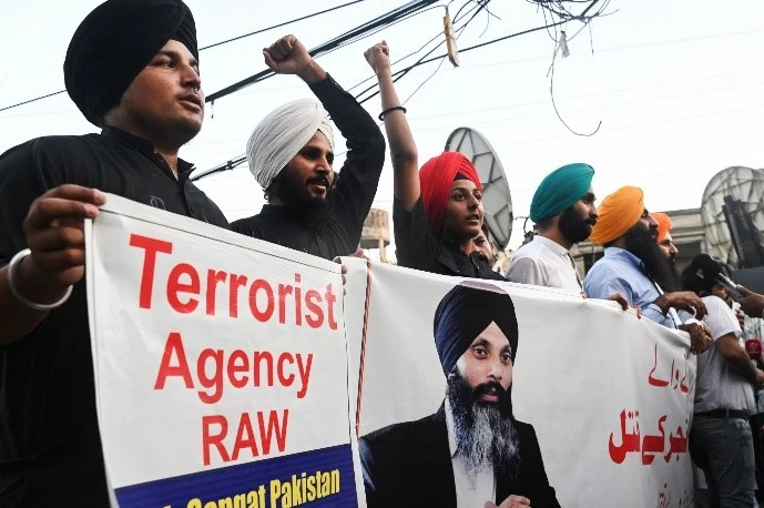 Sikh Minority of India protesting against India's RAW