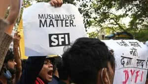 Indian Muslim population protest against rise of Hindu Nationalism