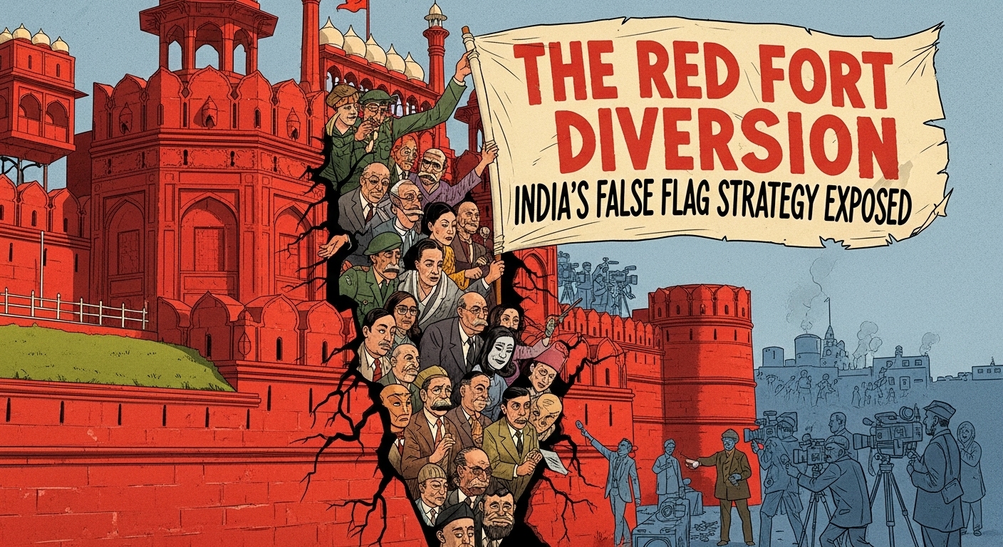 The Red Fort Diversion: India’s False Flag Strategy Exposed