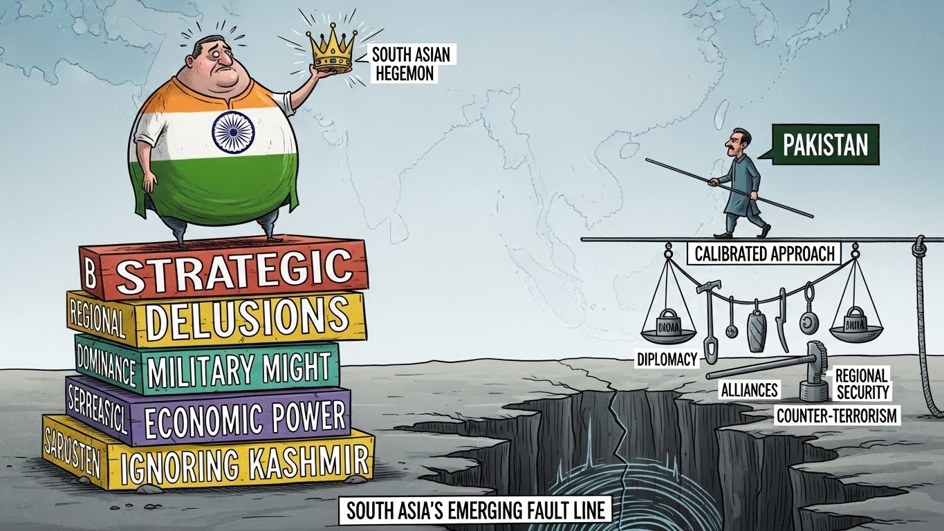 India’s Strategic Delusions vs Pakistan’s Calibrated Approach: South Asia’s Emerging Fault Line
