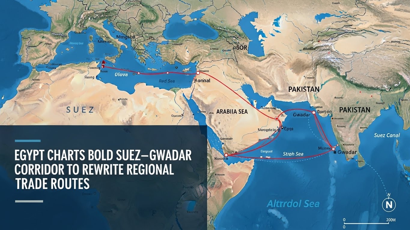 Egypt Charts Bold Suez–Gwadar Corridor to Rewrite Regional Trade Routes