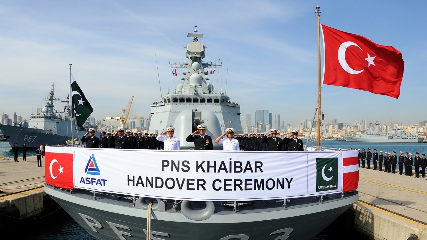 Turkey Hands Over Second MILGEM Warship, PNS Khaibar, to Pakistan Navy