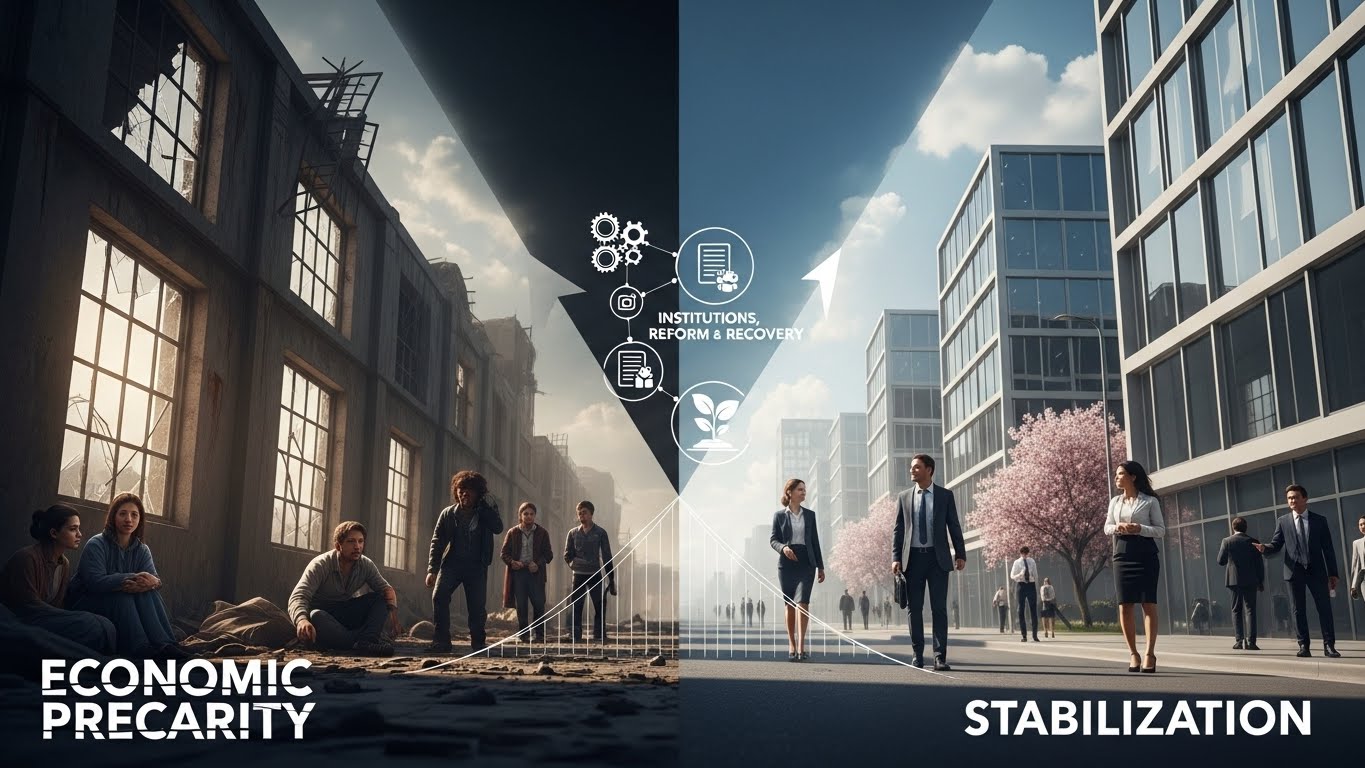 From Economic Precarity to Stabilization: Institutions, Reform, and Recovery