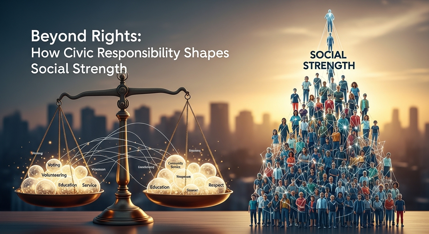 Beyond Rights: How Civic Responsibility Shapes Social Strength