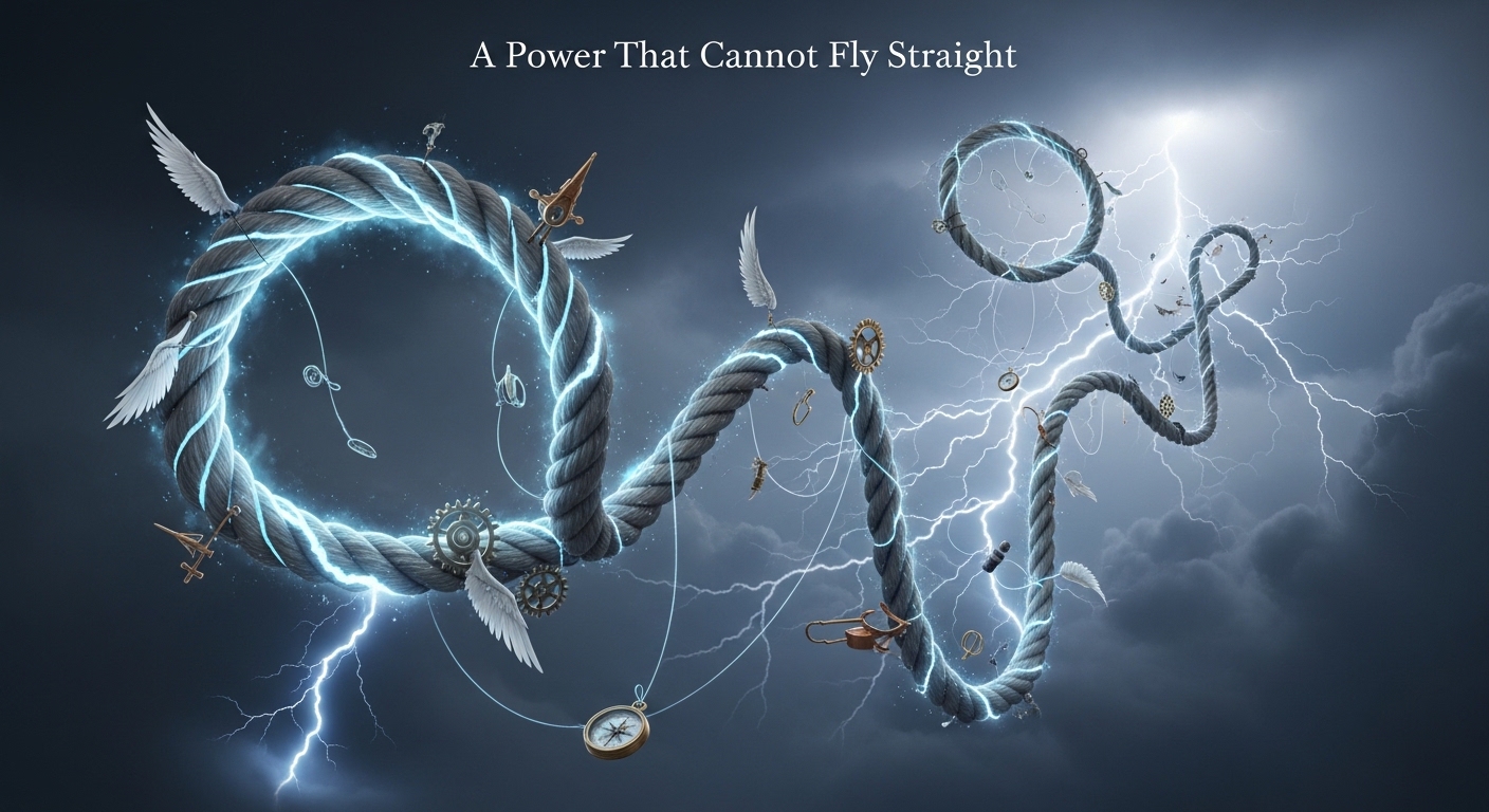 A Power That Cannot Fly Straight