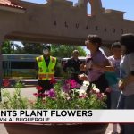 ABQ Ride & Students Celebrate Earth Day with Downtown Flower Planting, Promote Sustainable Transit