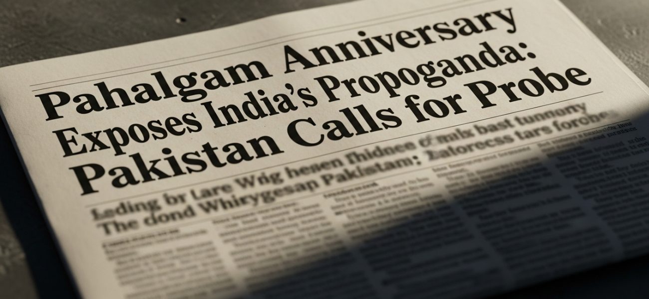 Pahalgam Anniversary Exposes India’s Propaganda: Pakistan Calls for Probe