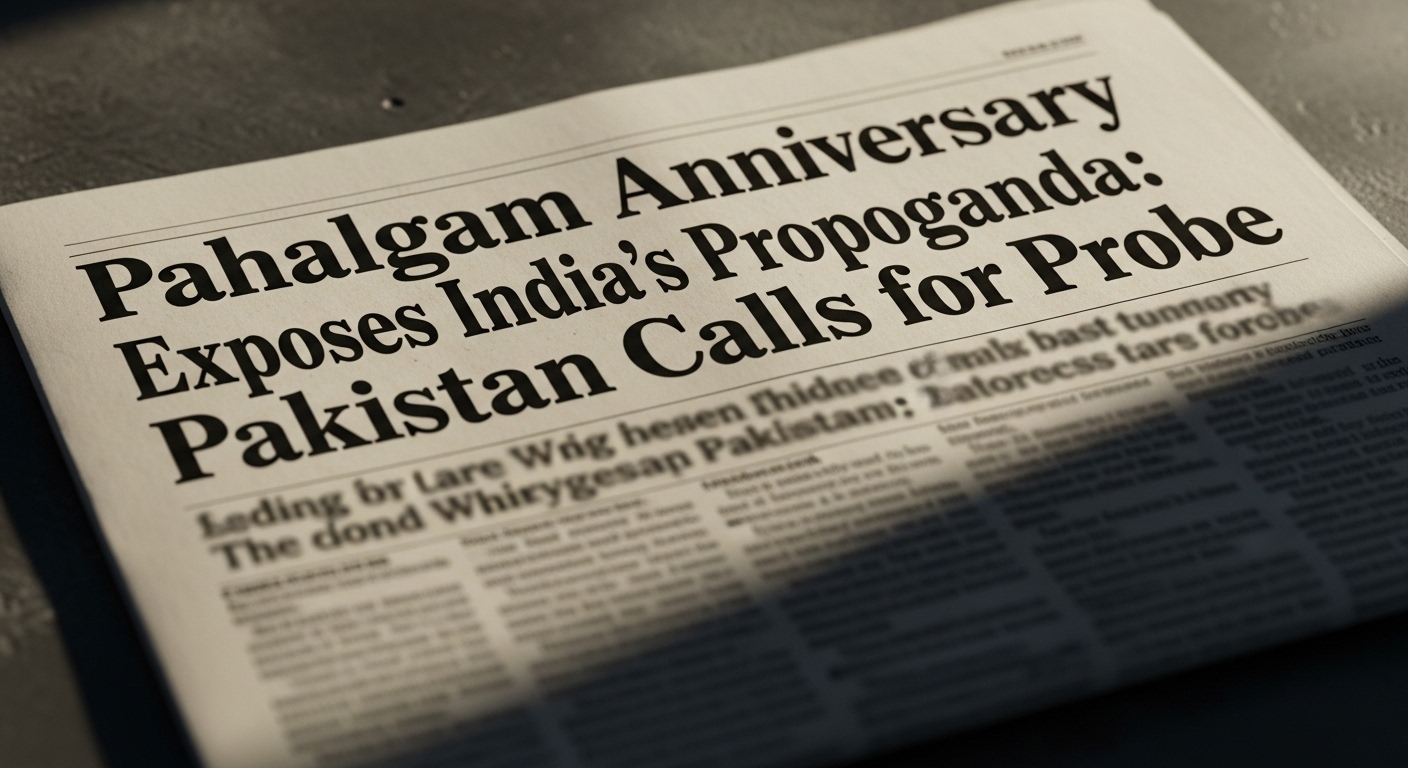 Pahalgam Anniversary Exposes India’s Propaganda: Pakistan Calls for Probe