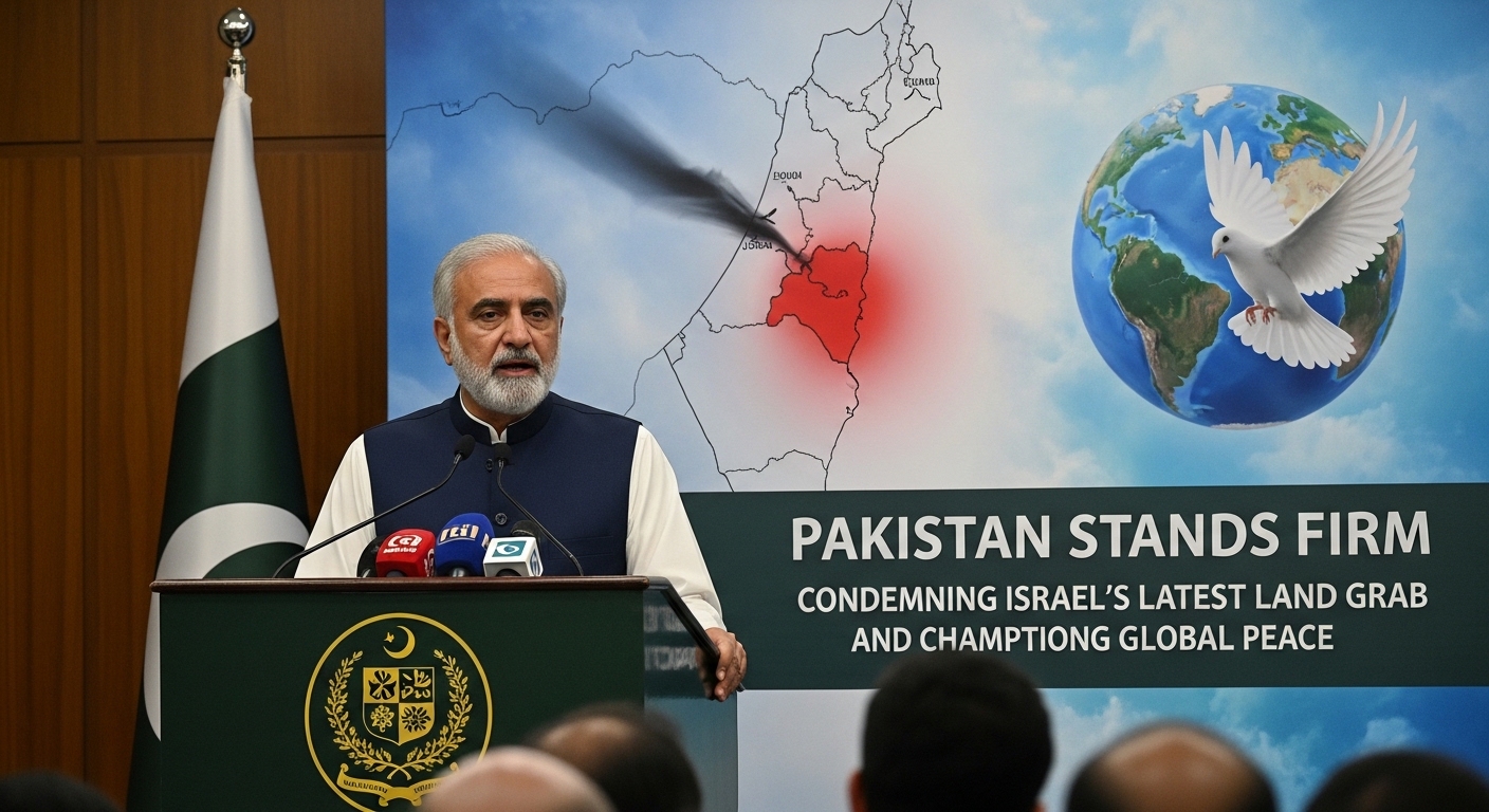 Pakistan Stands Firm: Condemning Israel’s Latest Land Grab and Championing Global Peace