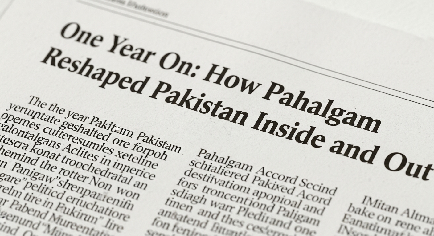 One Year On: How Pahalgam Reshaped Pakistan  Inside and Out