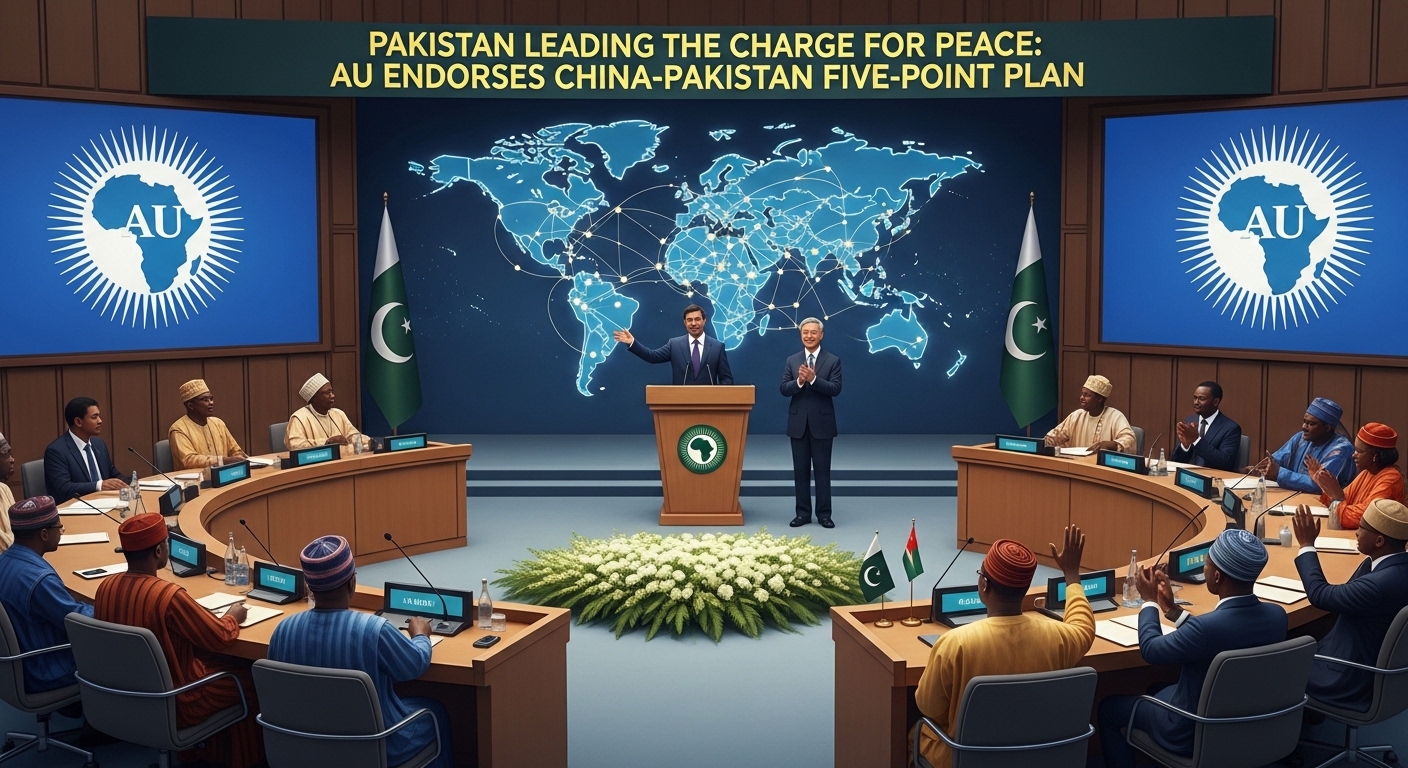 Pakistan Leading the Charge for Peace: AU Endorses China-Pakistan Five-Point Plan