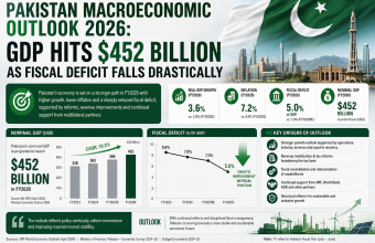 Pakistan Macroeconomic Outlook 2026: GDP Hits 2 Billion as Fiscal Deficit Falls Drastically