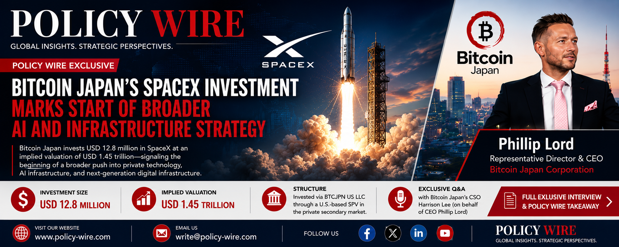 Exclusive: Bitcoin Japan’s SpaceX Bet Signals a New Public-Market Strategy for AI Infrastructure Exposure