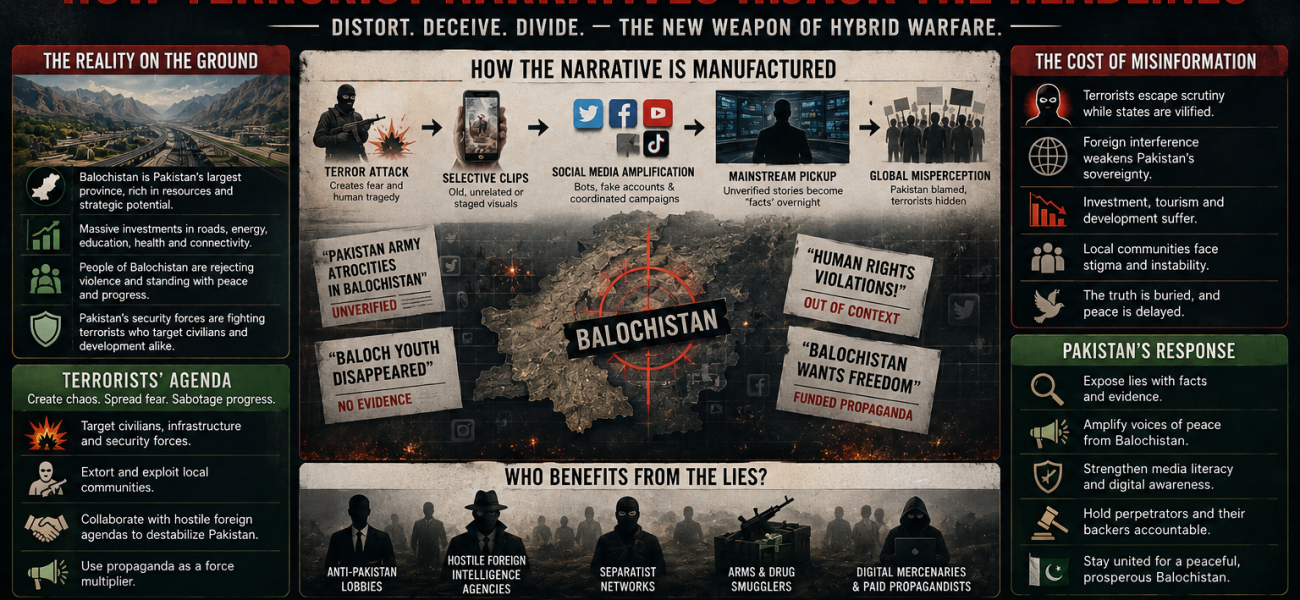 The Information War on Balochistan: How Terrorist Narratives Hijack the Headlines