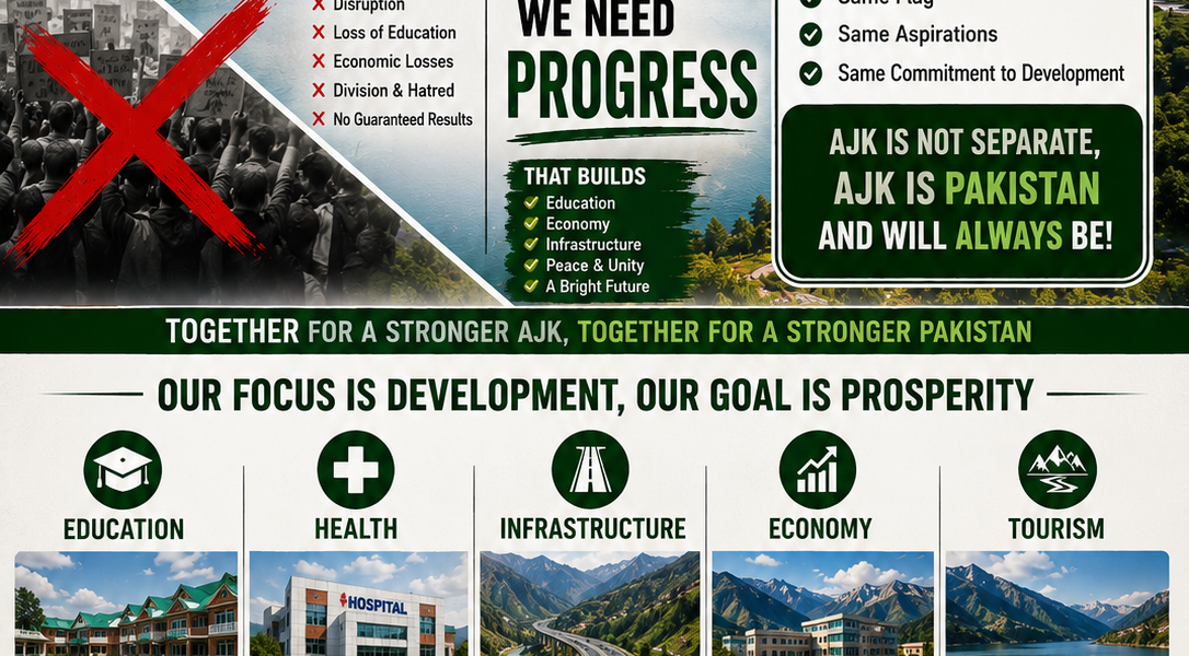 Pakistan Keeps Its Promise to AJK While Political Opportunists Play Games