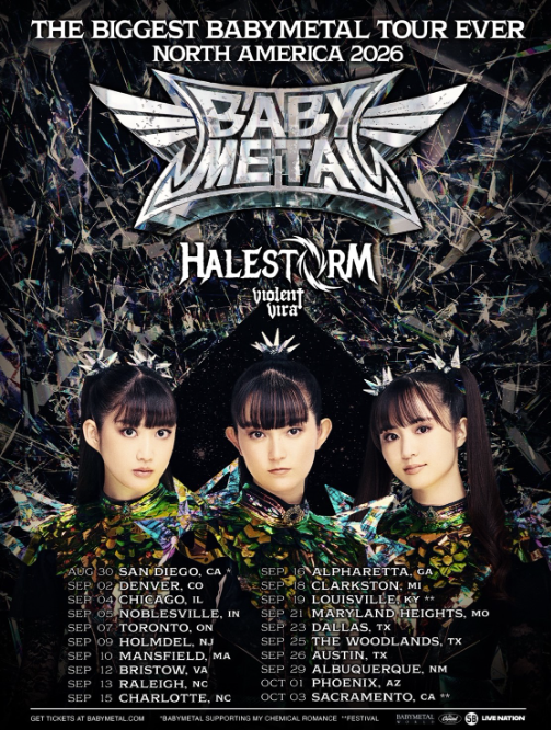 BABYMETAL Unleashes 'METAL FORTH (DELUXE EDITION)' Amidst Global Tour Blitz