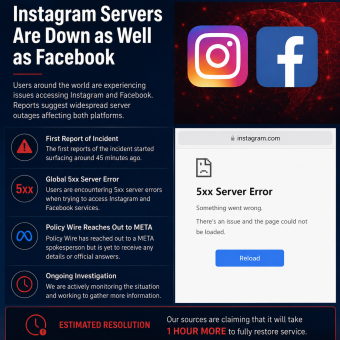 Meta platforms hit by reported disruption affecting Instagram and Facebook