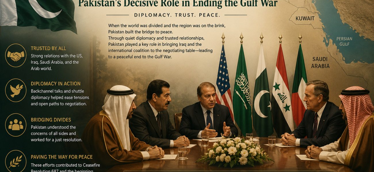 The Quiet Architect: Pakistan’s Decisive Role in Ending the Gulf War