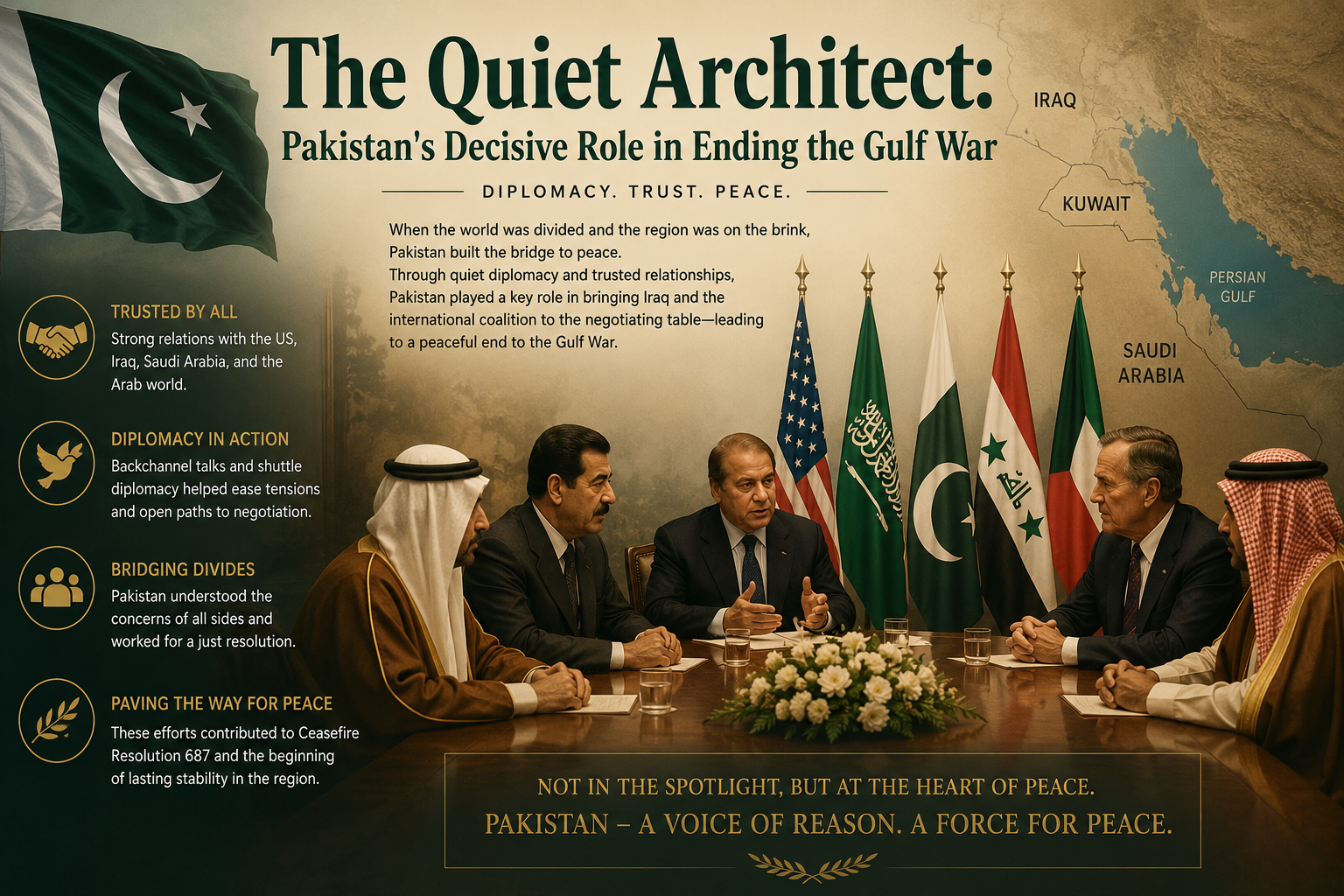 he Quiet Architect: Pakistan's Decisive Role in Ending the Gulf War