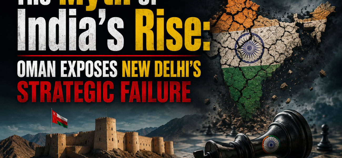 The Myth of India’s Rise: Oman Exposes New Delhi’s Strategic Failure