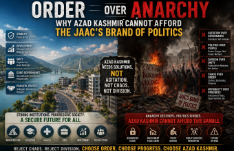Order Over Anarchy: Why Azad Kashmir Cannot Afford the JAAC’s Brand of Politics