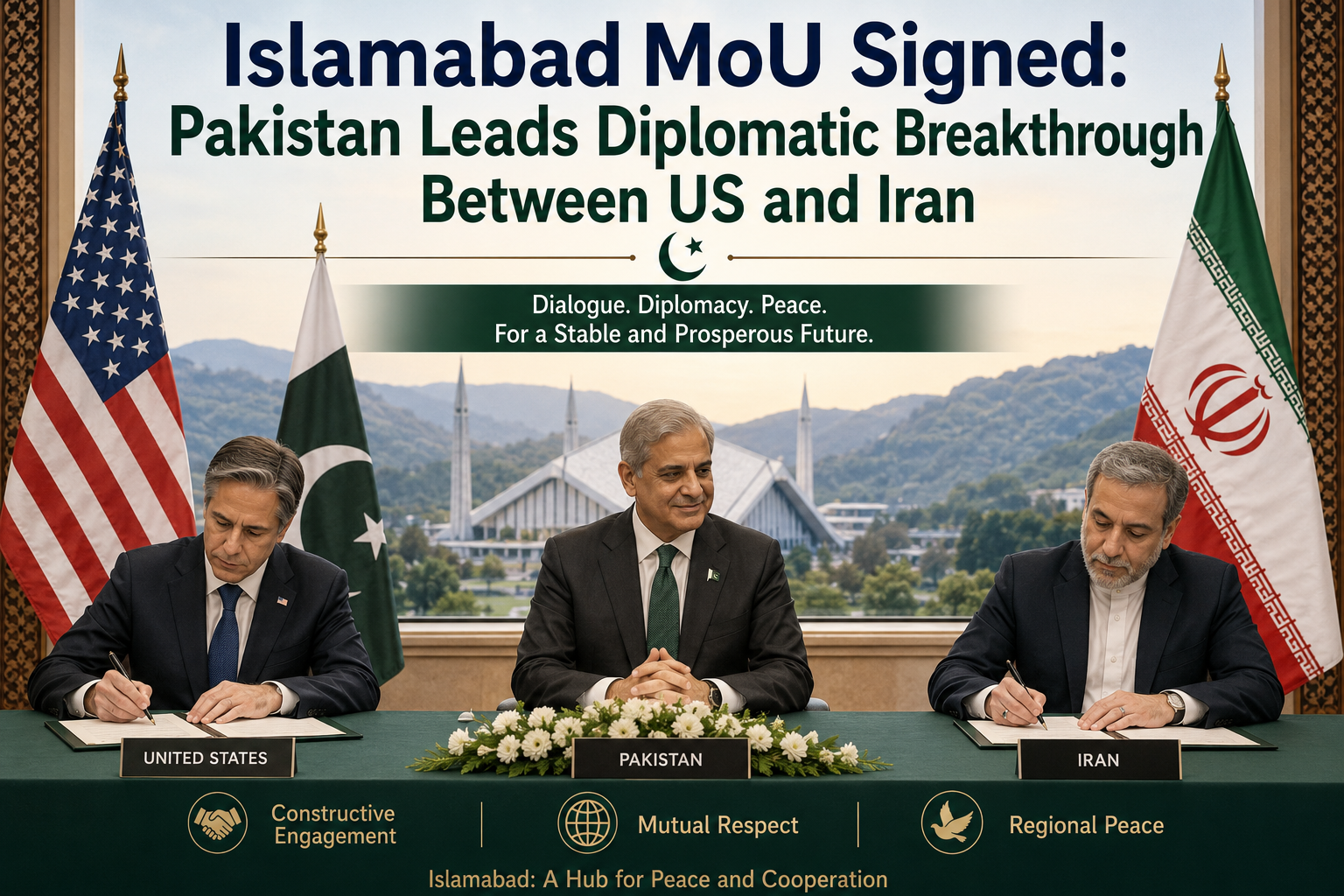     Islamabad MoU Signed: Pakistan Leads Diplomatic Breakthrough Between US and Iran