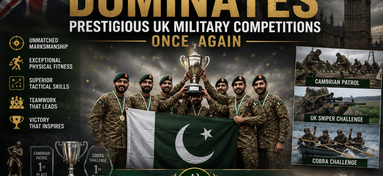 Pakistan Army Dominates Prestigious UK Military Competitions Once Again