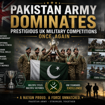 Pakistan Army Dominates Prestigious UK Military Competitions Once Again