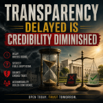 Transparency Delayed Is Credibility Diminished