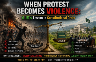When Protest Becomes Violence: AJK’s Lesson in Constitutional Order