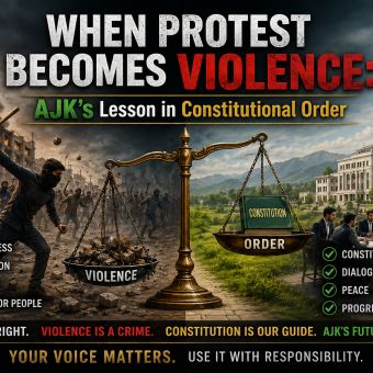 When Protest Becomes Violence: AJK’s Lesson in Constitutional Order