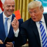 Protesters to Issue Red Cards to Trump and Infantino at World Cup Final Protesters to Issue Red Cards to Trump and Infantino at World Cup Final