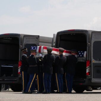 Trump Attends Dignified Transfer of Fallen Service Members at Dover Air Force Base