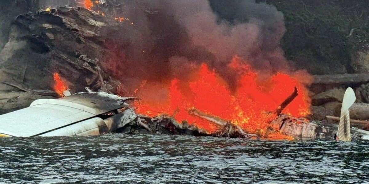 Seaplane Erupts in Flames Following Crash Off Washington Coast