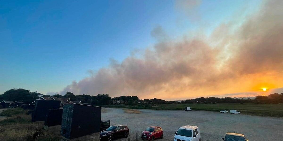Suffolk Wildfire Forces Evacuations Near Sizewell Nuclear Plant
