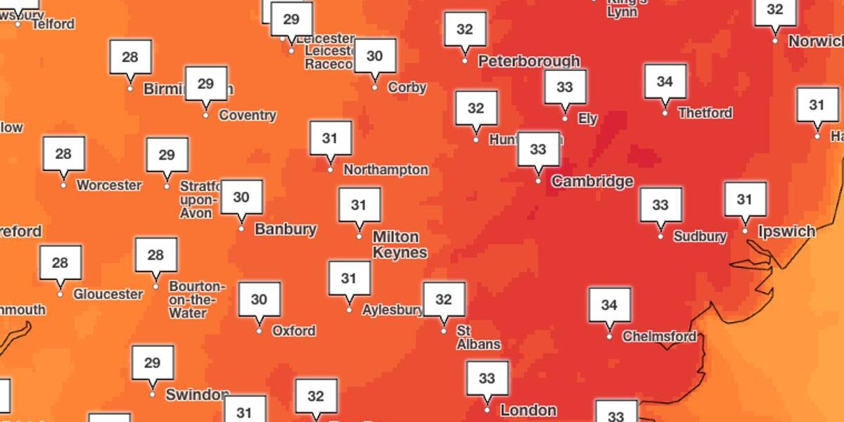 UK Heatwave Alert: Temperatures Expected to Hit 34C, Severe Wildfires Threaten South East