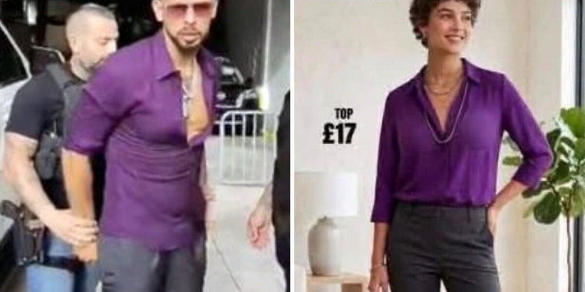 Andrew Tate’s Arrest Outfit Sparks Internet Frenzy and Memes