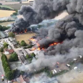 Essex Industrial Fire: Over 100 Firefighters Battle Major Blaze