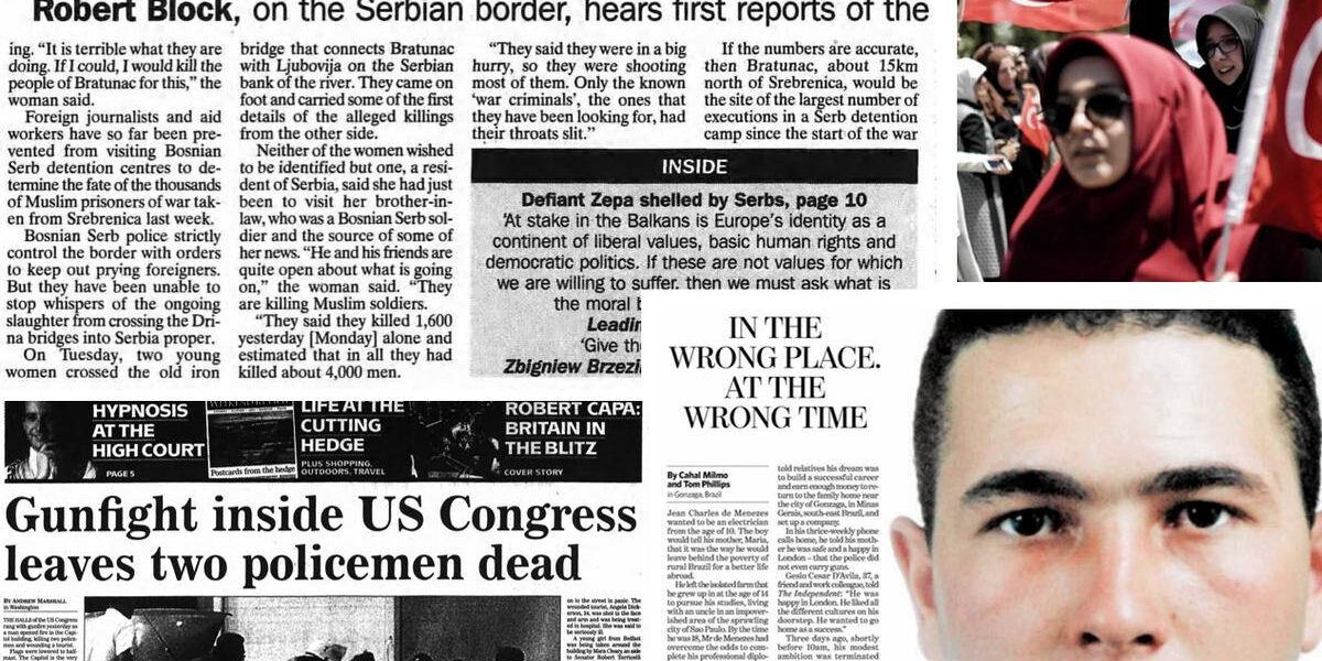 This Week in History: Gunfire in US Congress, Srebrenica Massacre, and Mafia Murder in Sicily