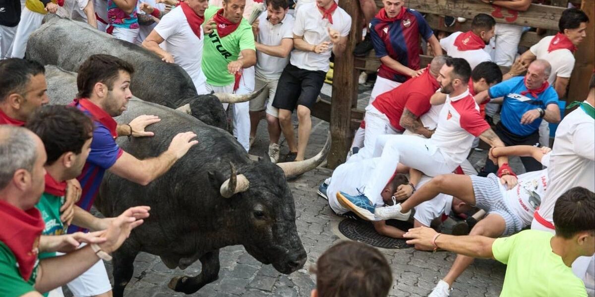 Runner Gored in Face at Spain’s San Fermin Bull Run