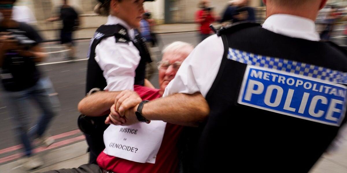 UK Police Arrest Dozens at London Protest Supporting Palestine Action