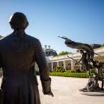Trump Unveils Bronze Statue in White House Rose Garden Trump Unveils Bronze Statue in White House Rose Garden