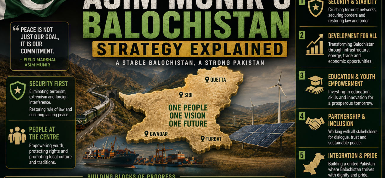Field Marshal Asim Munir’s Balochistan Strategy Explained