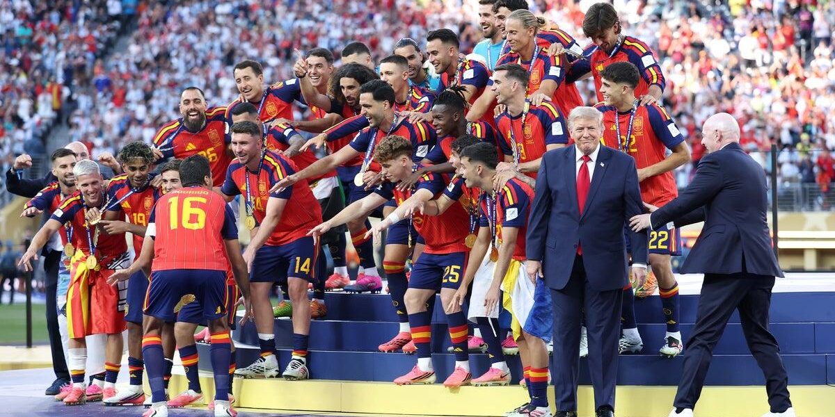 Former US President Trump Disrupts Spain’s World Cup Victory Celebration