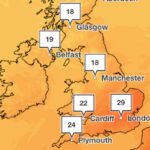 Weekend Weather Forecast: UK to Experience 29C Heat and Widespread Showers Weekend Weather Forecast: UK to Experience 29C Heat and Widespread Showers