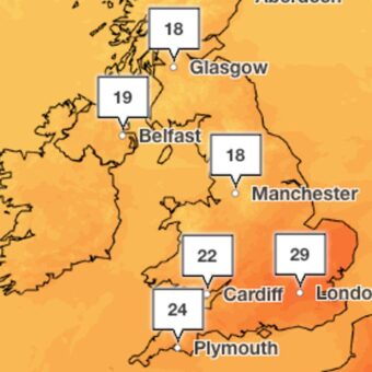 Weekend Weather Forecast: UK to Experience 29C Heat and Widespread Showers