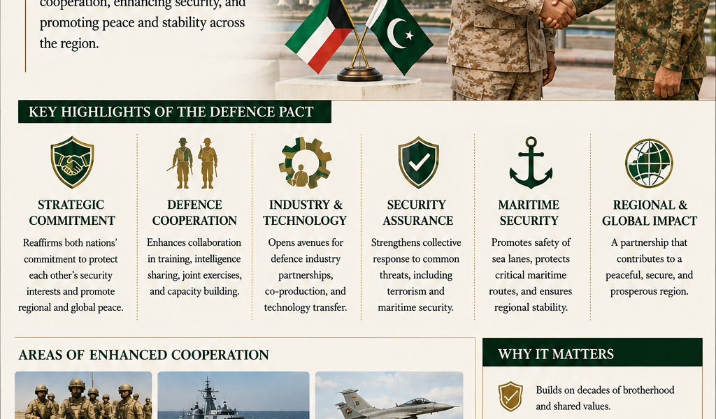 Kuwait-Pakistan Defence Pact: A Strategic Partnership for Regional Stability