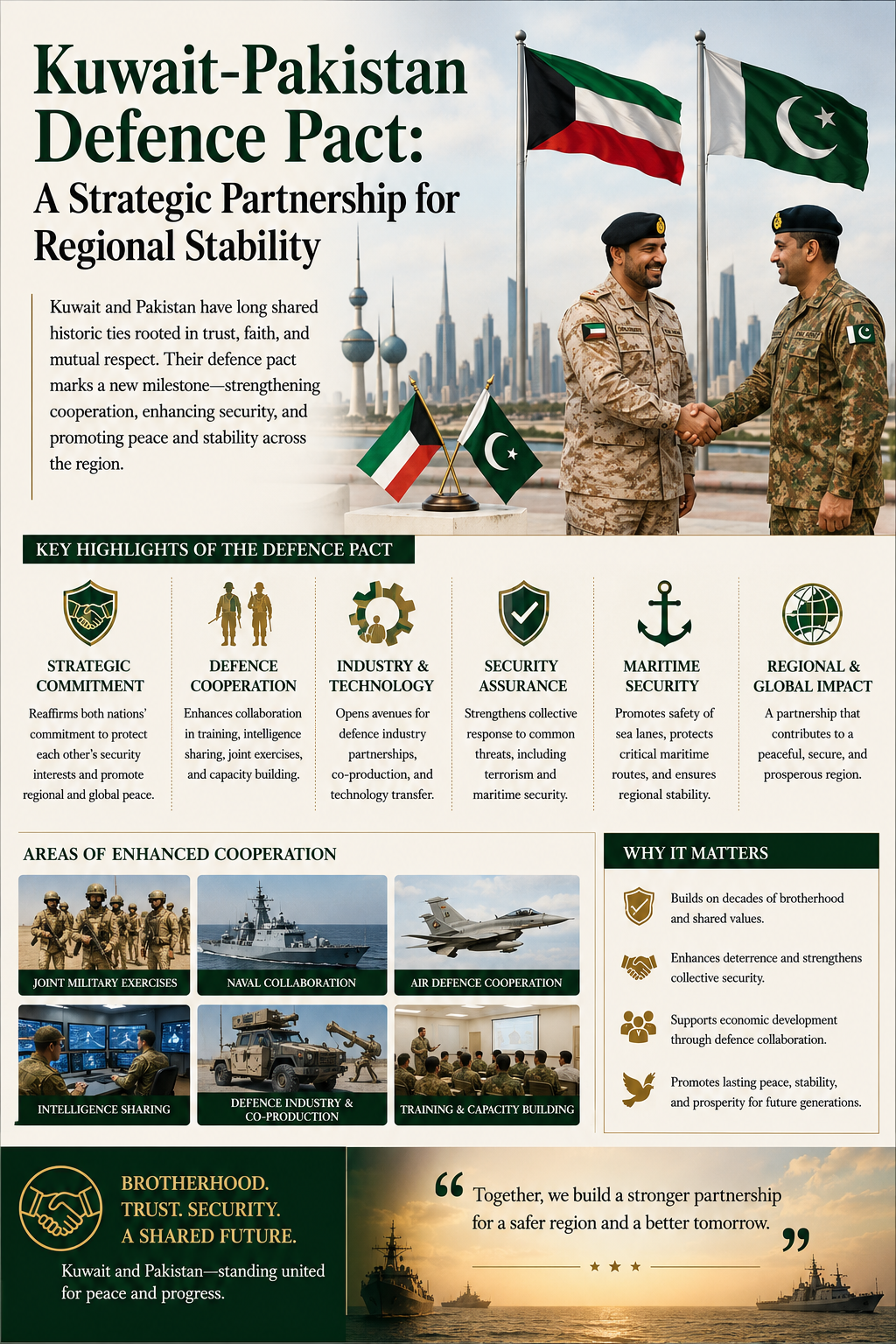 Kuwait-Pakistan Defence Pact: A Strategic Partnership for Regional Stability