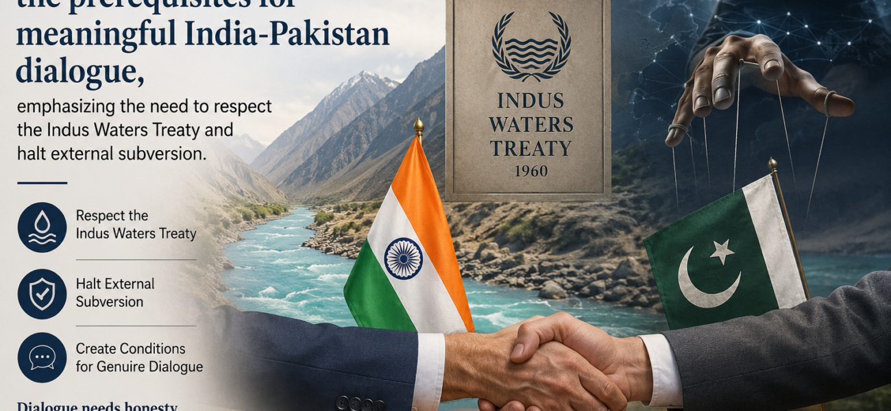 Should India and Pakistan Talk on the Table Now? Preconditions for Peace