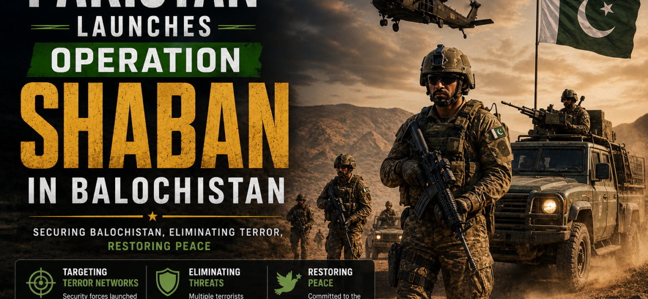 Pakistan Launches Operation Shaban in Balochistan